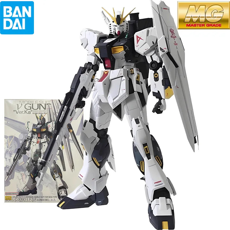 Bandai Original MG Master Grade Series MG162 RX-93 Ν Gundam Ver.Ka Anime Assemble Assembly Figures Model Toys Collectible Model