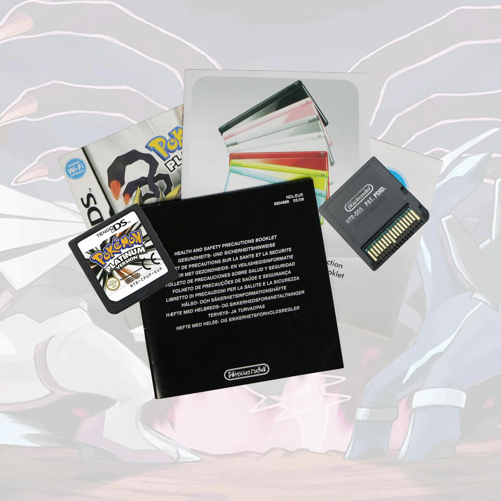 UKV Version Pokémon Platinum Version New Sealed Package DS Video Game Card Red Seal With Box and Manuals For DS 2DS 3DS Console