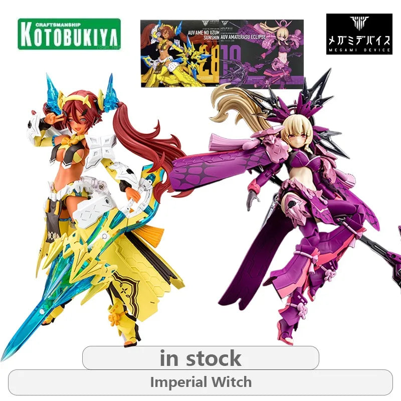 Kotobukiya Osoriginal MEGAMI DEVICE AUV AMATERASU ECLIPSE Anime Action Figure Assembly Model Toys Movable Model Gifts for Boys