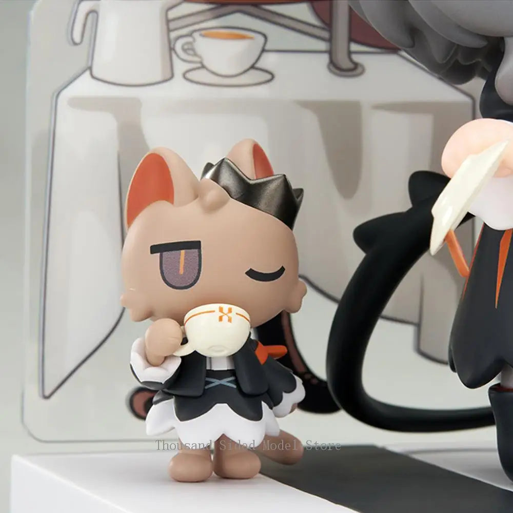 Original APEX-TOYS Have Some Dessert Q Version Series  Arknights Anime Figure Chen Talulah Arutorias Action Model 10CM Gift