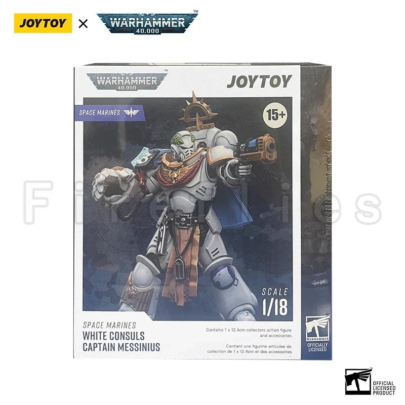 1/18 JOYTOY Action Figure 40K Space Marines White Consuls Intercessors Anime Collection Model Toy