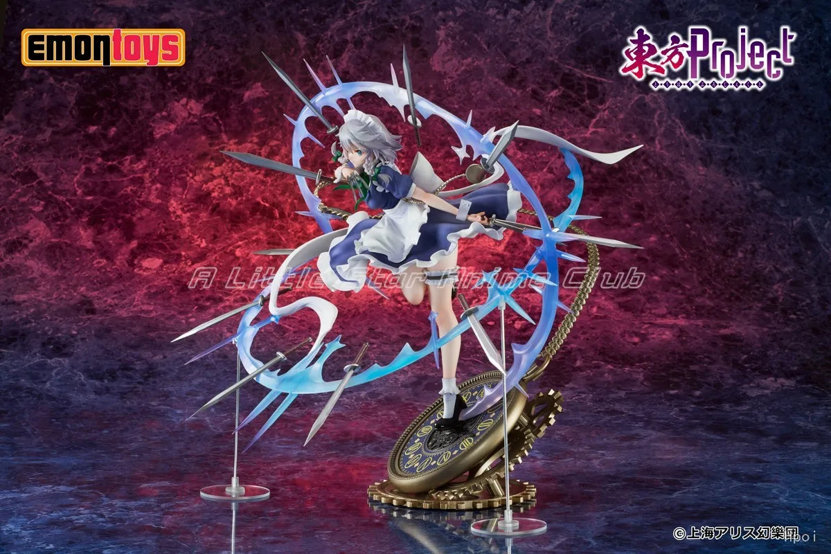 In Stock Original Emontoys Touhou Project Izayoi Sakuya 1/7 Gift Collection Model Anime Figure