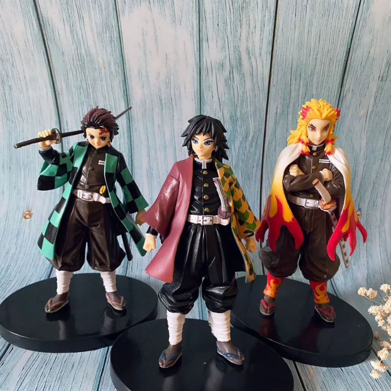 Anime Demon Slayer Action Figures Kimetsu No Yaiba Shinobu Nezuko “PVC” Dolls Model Collection Ornaments Japan Derivatives Toys