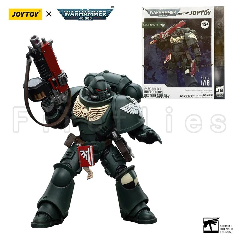 1/18 JOYTOY Action Figure 40K Dark Angels Intercessors Brother Nadael Asharr Re-issue Version Anime Model Toy