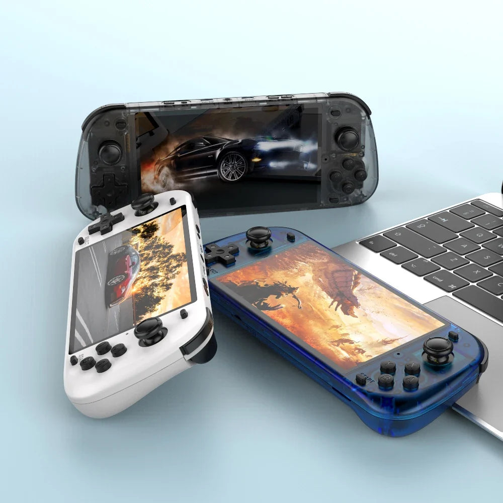 Retro Handheld Game Console R50S 5 Inch Large Screen Upgraded R36S Supports JELOS ARKOS ROCKNIX Multiple Emulators Portable Kids