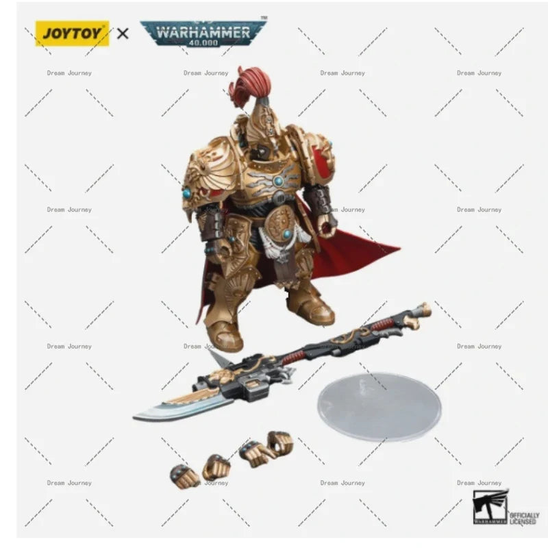 In stock JOYTOY Warhammer 40k 1/18  Adeptus Custodes Shield Captain with Guardian Spear   Action figures Toy collection