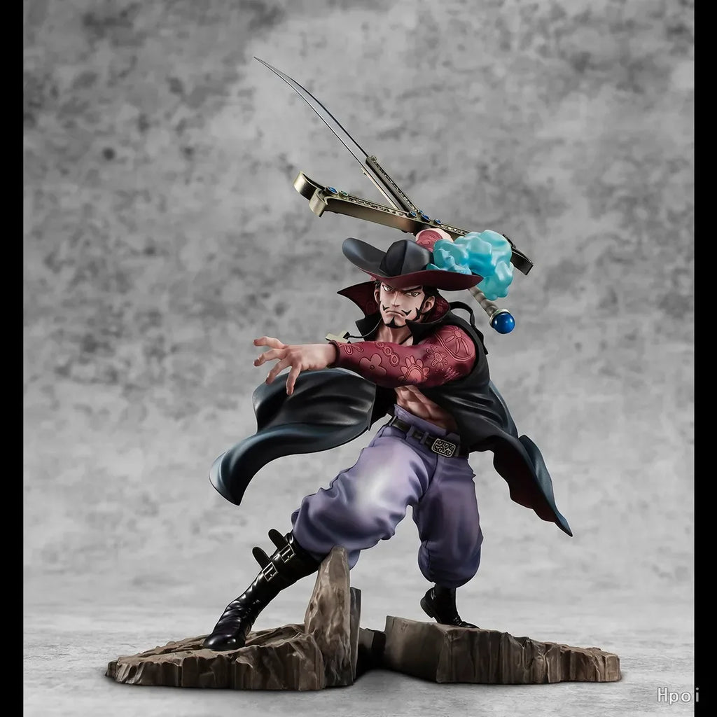 In Stock Original MegaHouse POP Maximum DRACULE.MIHAWK Mihawk Falkenauge Hawkeye Anime Character Model Figure Gift