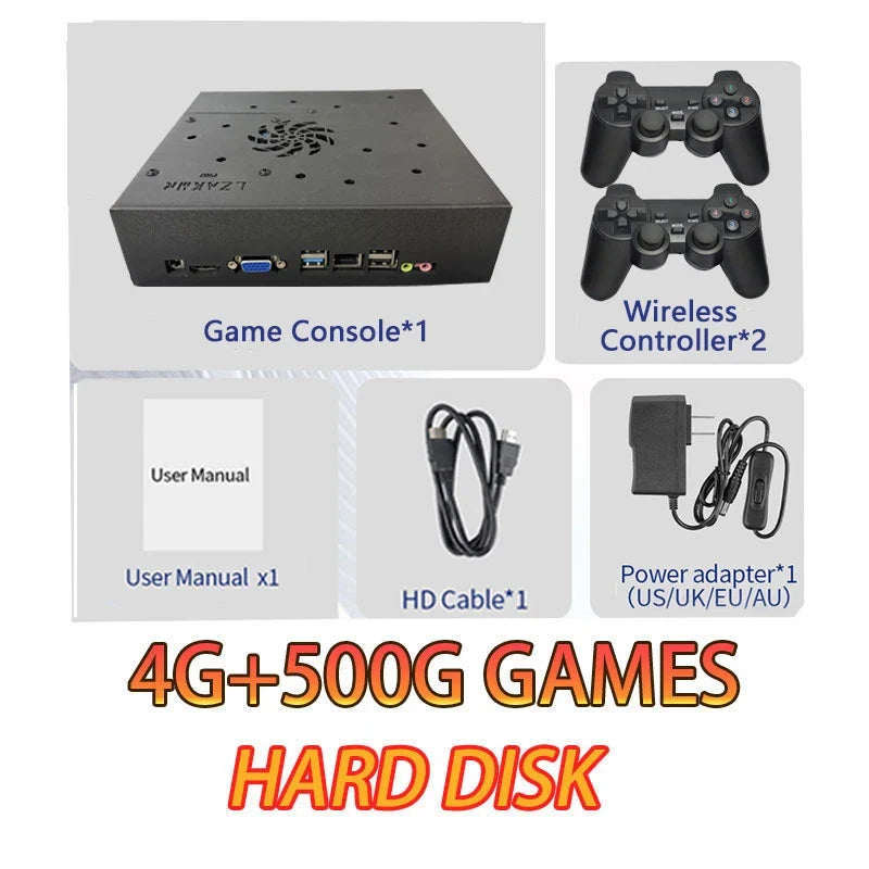 NEW Retro Gaming Box X8 Pro 70000+ Games For Wii PS2 DC PSP GAMECUBE 500G Loaded Console Windows 11 Plug and Play on TV