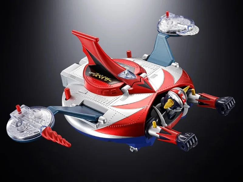In Stock 100%Original Bandai CHOGOKIN GRENDIZER & SPAZER UFO SET 1975 Replica Anime Character Toy Model Ornaments Collection