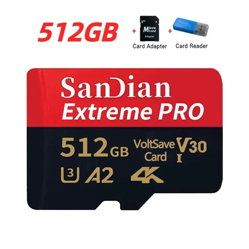 Original Micro TF/SD Card 256GB 512GB Memory Cards 1TB High Speed SD Flash Card V30 Memory Card For Phone/Laptop/Desktop