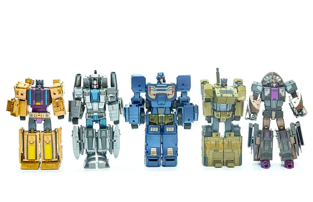 New Transformation Toys Robot Zeta Toys ZA-07 ZA07 Bruticon Bruticus chariot team Metal Chest Version Set of 5  Figure in stock