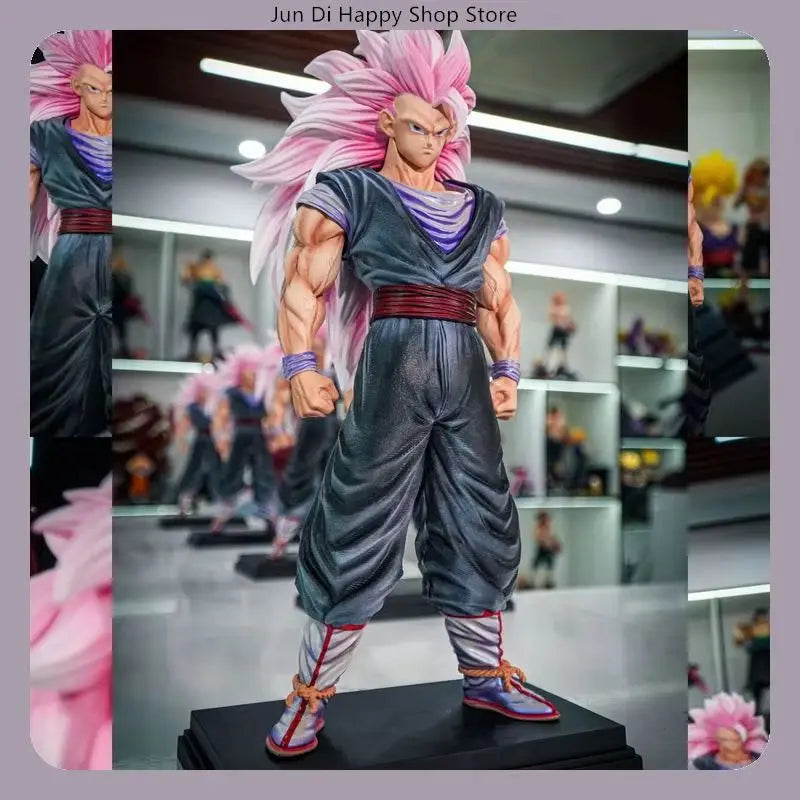 34cm Jt Super Saiyan 3 Goku Dragon Ball Action Figure Collectible Anime Model Statue Desktop Decoration Gift In 2 Colors