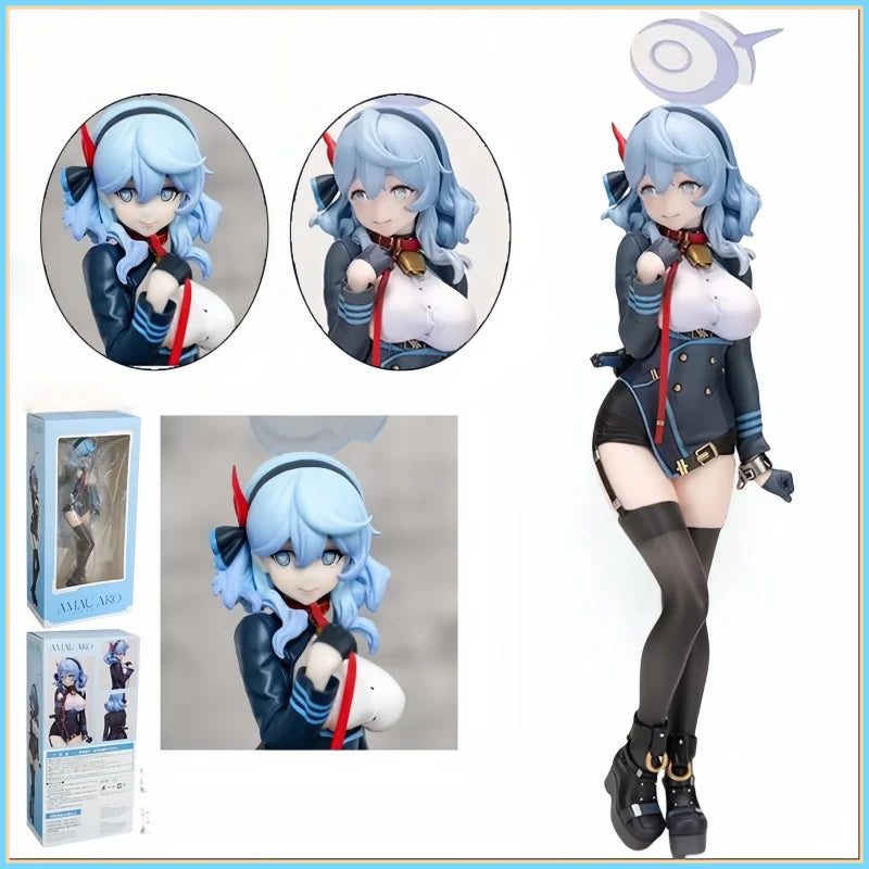 Hot Anime Blue Archive Action Figures Sexy Amau Ako Figure Kawaii Girl Figurine Pvc Model Collection Statue Decoration Toys Gift