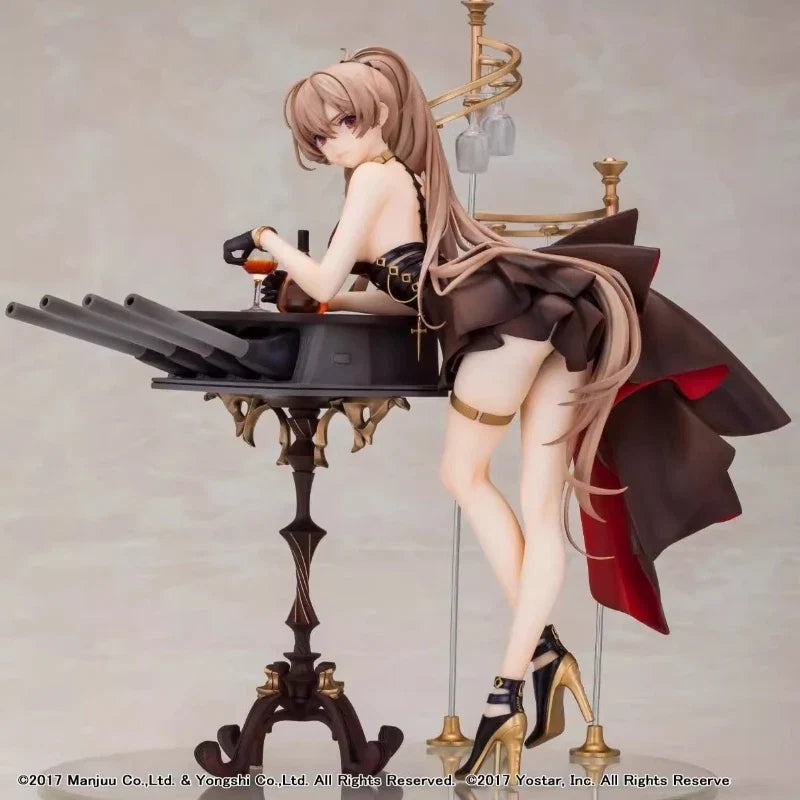 In Stock Original  Wings Inc 1/7 Mnf Jean Bart Figure Azur Lane Anime Figures Dress Ver Girl Statue Cartoon model desktop