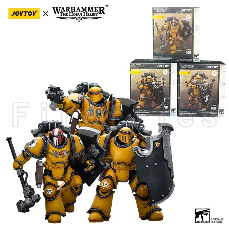 1/18 JOYTOY Action Figure The Horus Heresy Imperial Fists Legion MkIII Breacher Squad Sigismund Anime Model Gift