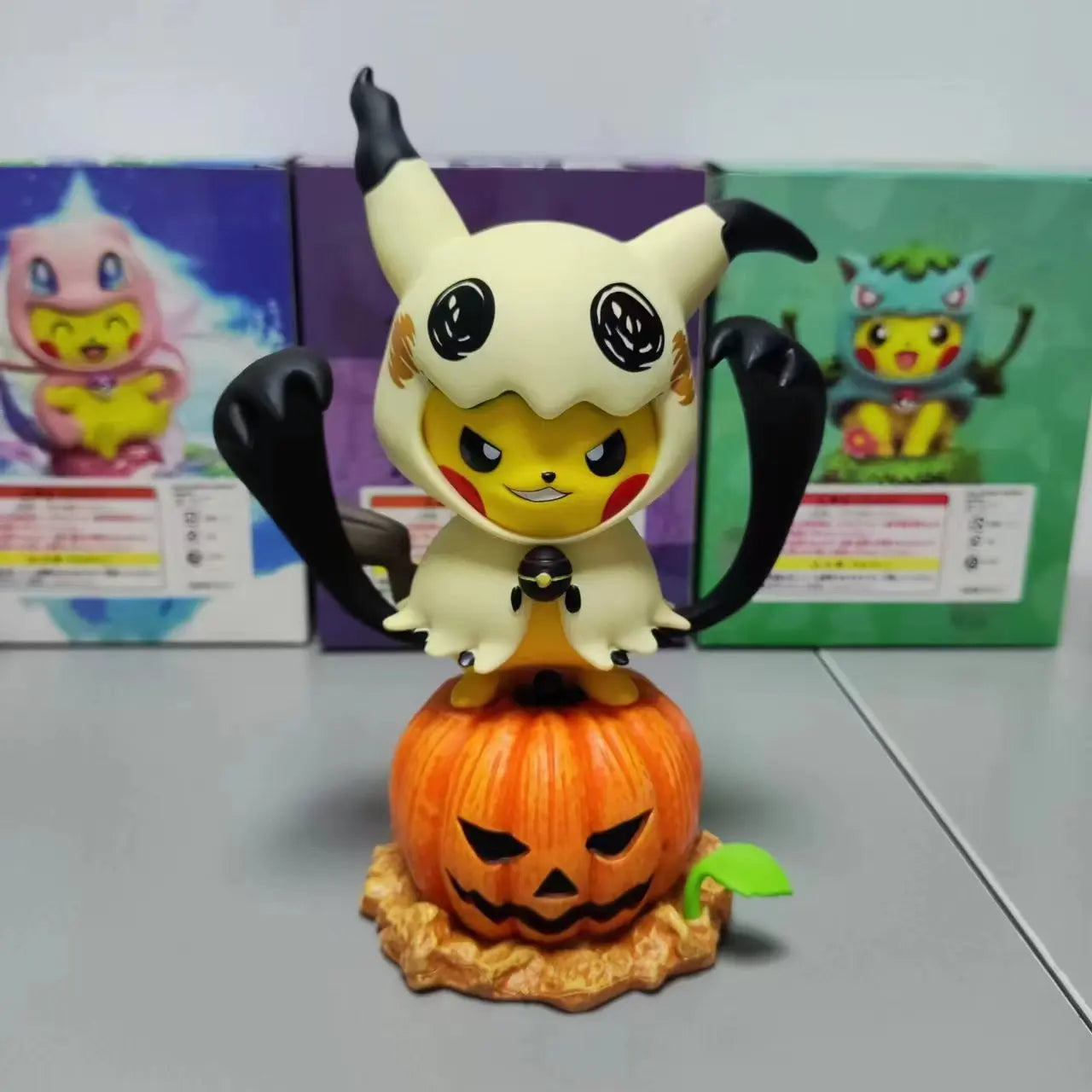 Anime Pokemon 12CM Pikachu Cosplay Action Figure Mini Q Cute Cartoon PVC Model Toys Children Gifts