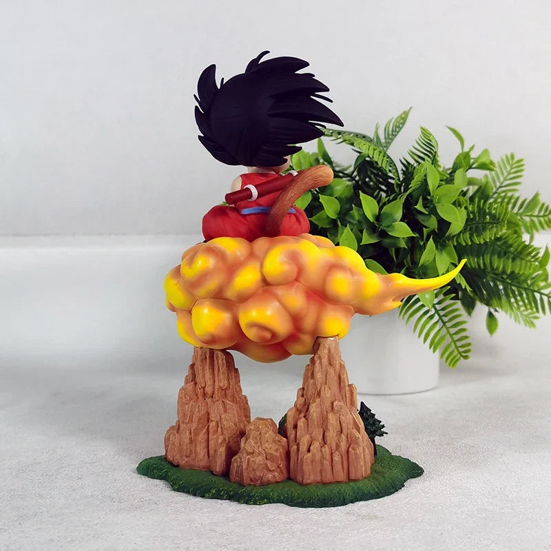 New Dragon Ball Anime Figurine Desktop Decoration Q Version Goku Cloud Base Collectible GK Toy Trendy Two-Dimensional Plaything