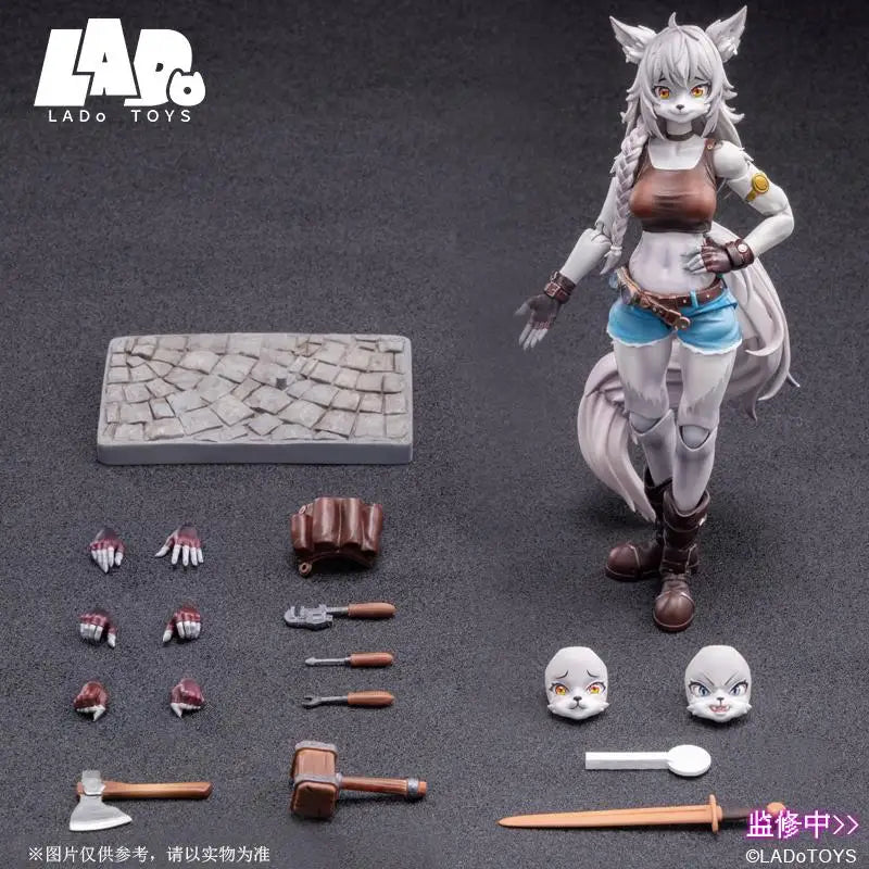 Offizielles Lado Toys Era-001 Liya-Alopex Fix Ver. Modell Adventure Squad 1/12 Fuchs Liya Actionfigur Desktop Dekoration Spielzeug Geschenk