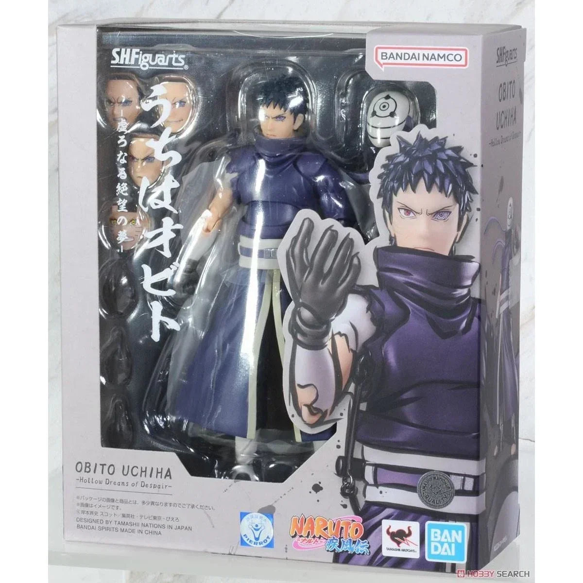 Bandai Spirits Shf S.h.figuarts Uchiha Obito Naruto Shippuden Action Figure Collection Model Toy Gift