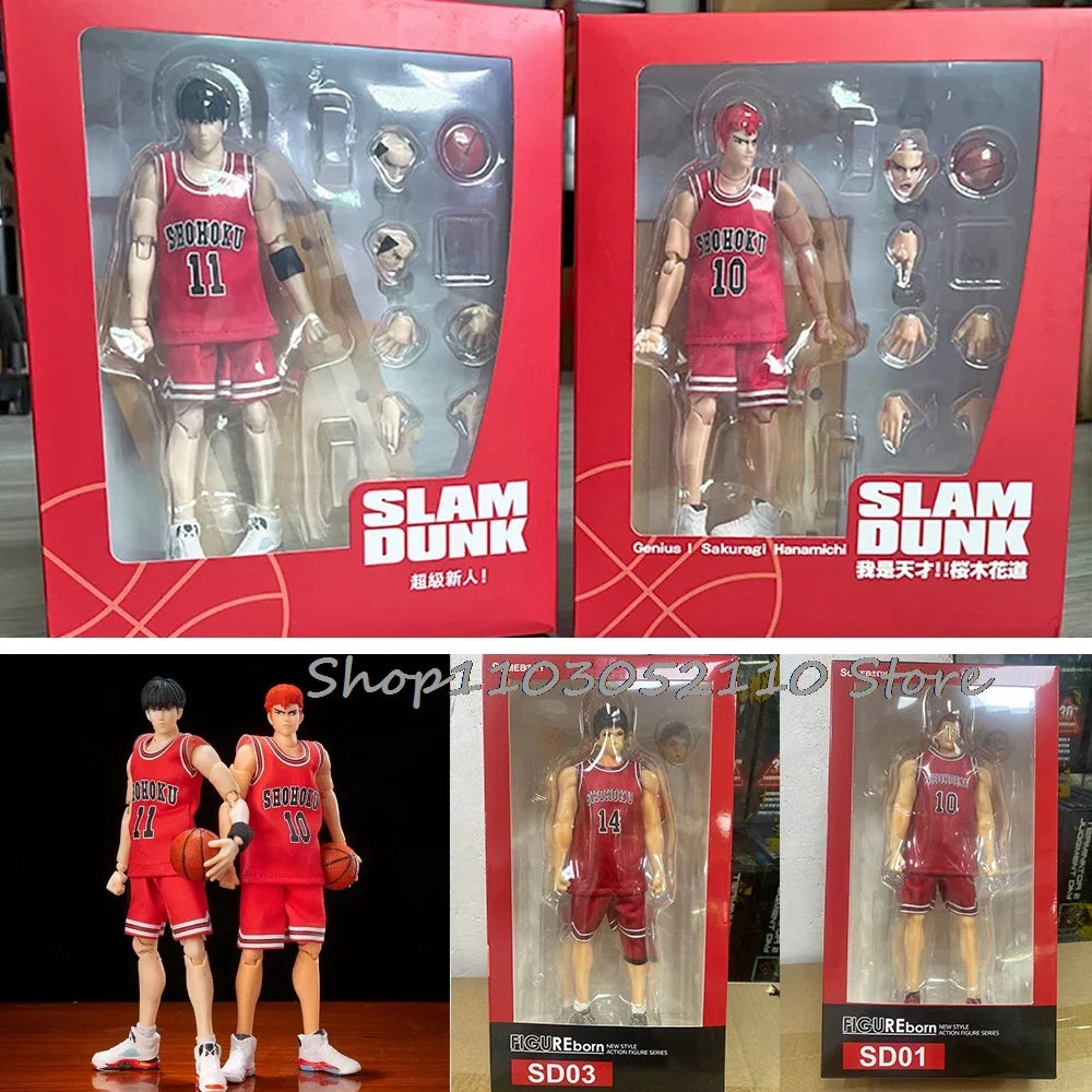 Slamdunk Sakuragi Hanamichi Figure Somebody Toys Sd01 Sd03 Rukawa Kaede Action Figures Decoration Cartoon Toy Doll Birthday Gift