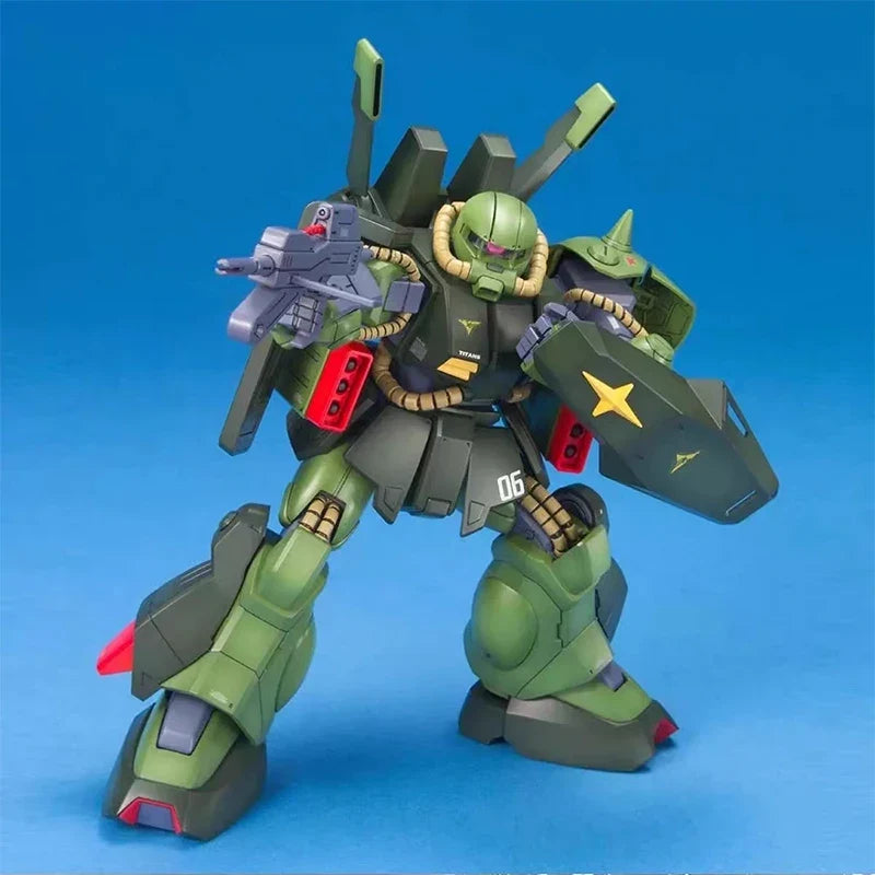 Bandai original Gundam MG 1/100 RMS-106 Hi-Zack anime character robot action assembled model collection toy children's gift