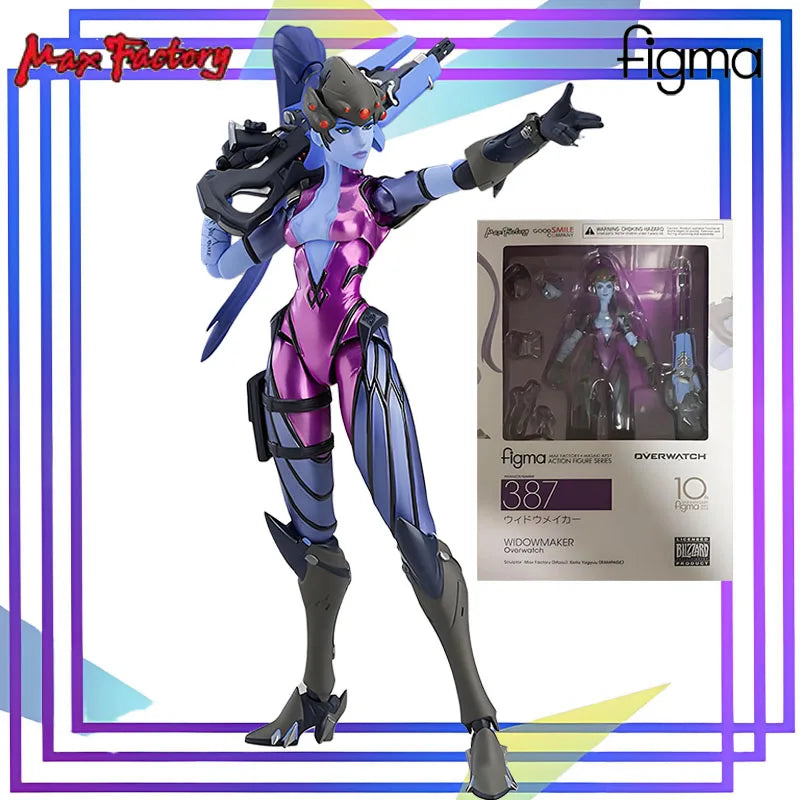 Max Original Figma Series《Overwatch Widowmaker》Action Figure Assembly Model Toys Collectible Model Ornaments Gifts for Children