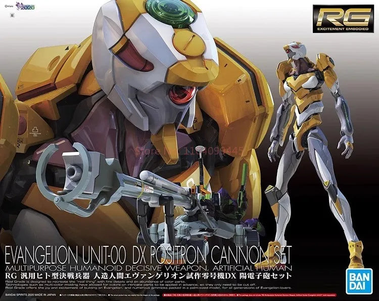 Original Bandai Rg Eva-00 Evangelion Unit 00 Gift Toy Collection For Kids Action Figure Model Anime Doll Figures Unisex 1/144