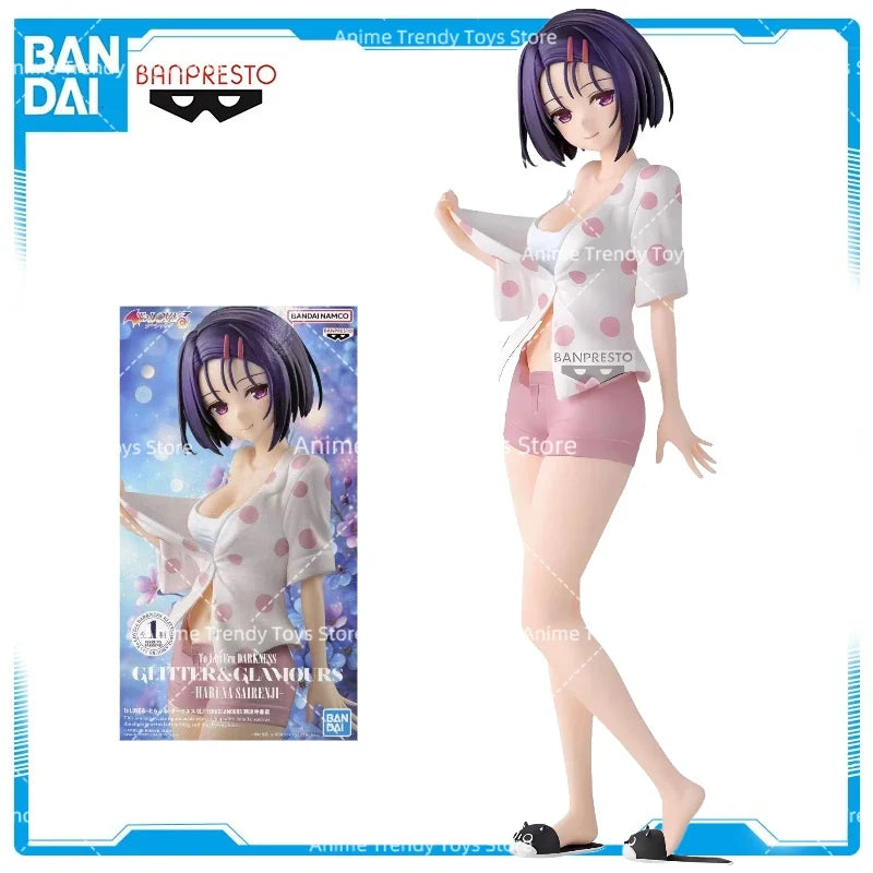 Original BANDAI BANPRESTO To LOVE Haruna Sairenji GLITTER&GLAMOURS In Stock Anime Model Collection Toys Gifts WY