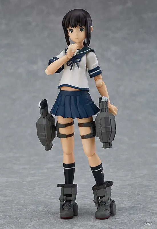 Original Max Factory Figma#348 Fleet Collection Fubuki Anime Figure Model Toy Gift Collection