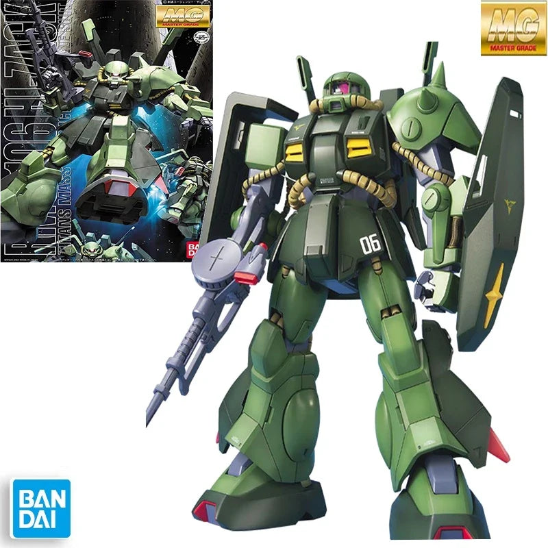 Bandai original Gundam MG 1/100 RMS-106 Hi-Zack anime character robot action assembled model collection toy children's gift