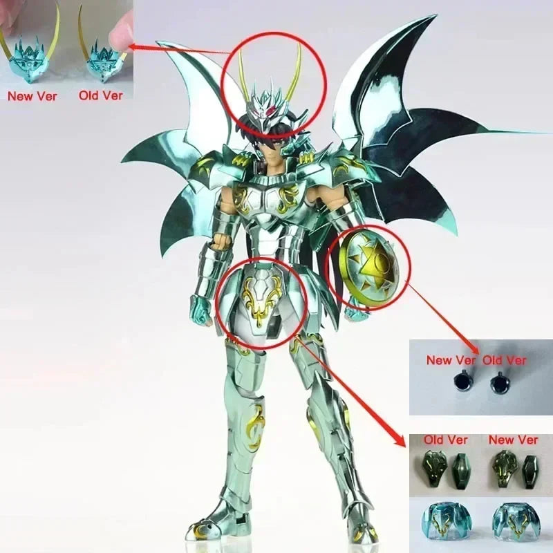 Great Toys/GT Saint Seiya Myth Cloth EX Dragon Shiryu God V4 2nd Version Bronze Knights of The Zodiac Anime Figure Model Toy