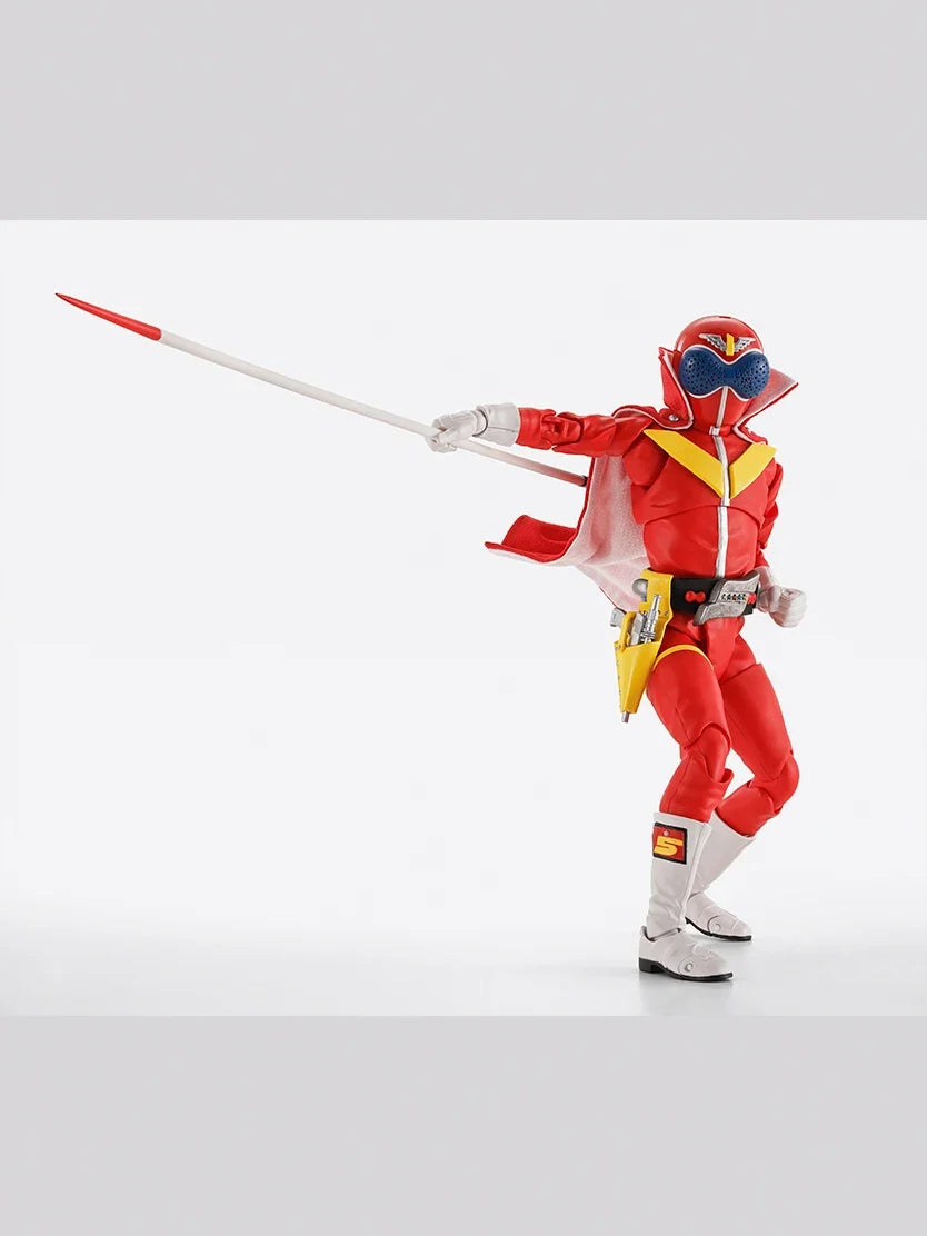 [In Stock] Original Bandai Sh Figuarts SHF Akaranger 50th Action Figures Anime Model Toys Collection Himitsu Sentai Gorenger