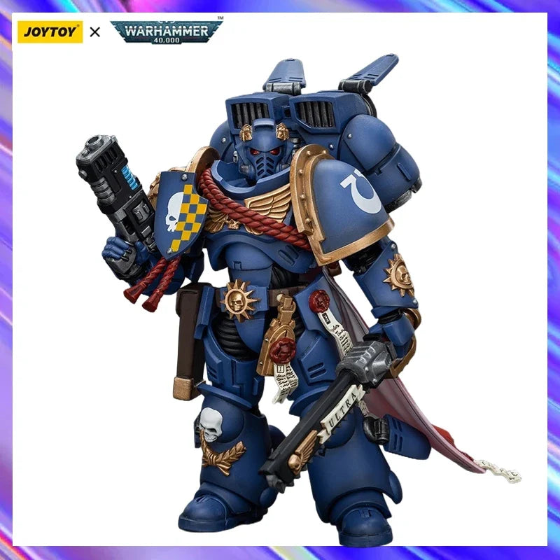 Original in Stock JOYTOY Ultramarines Captain with Jump Pack 1/18 Figures Model Toys Gifts Collection Ornaments