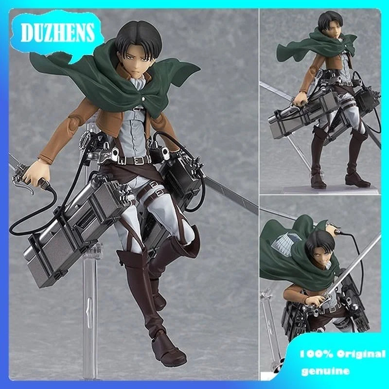 MF Original:Attack On Titan Erwin Smith Levi Eren Mikasa figma PVC Action Figure Anime Figure Model Toys Collection Doll Gift