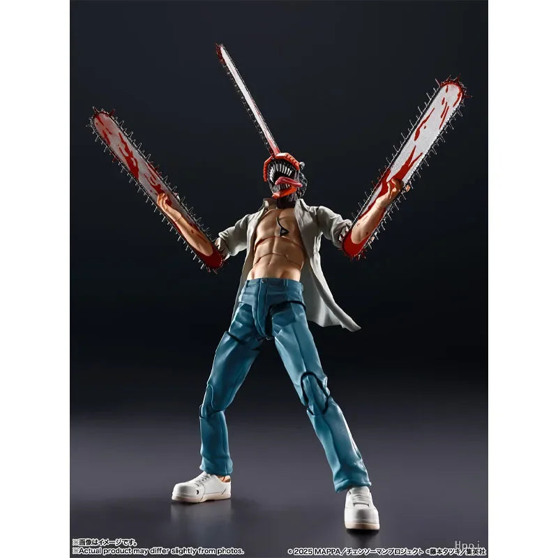 In Stock Genuine Bandai Chainsaw Man The Movie Reze Arc Model Kit SHF Denji Anime Action Figure Collection Finished Model Toys