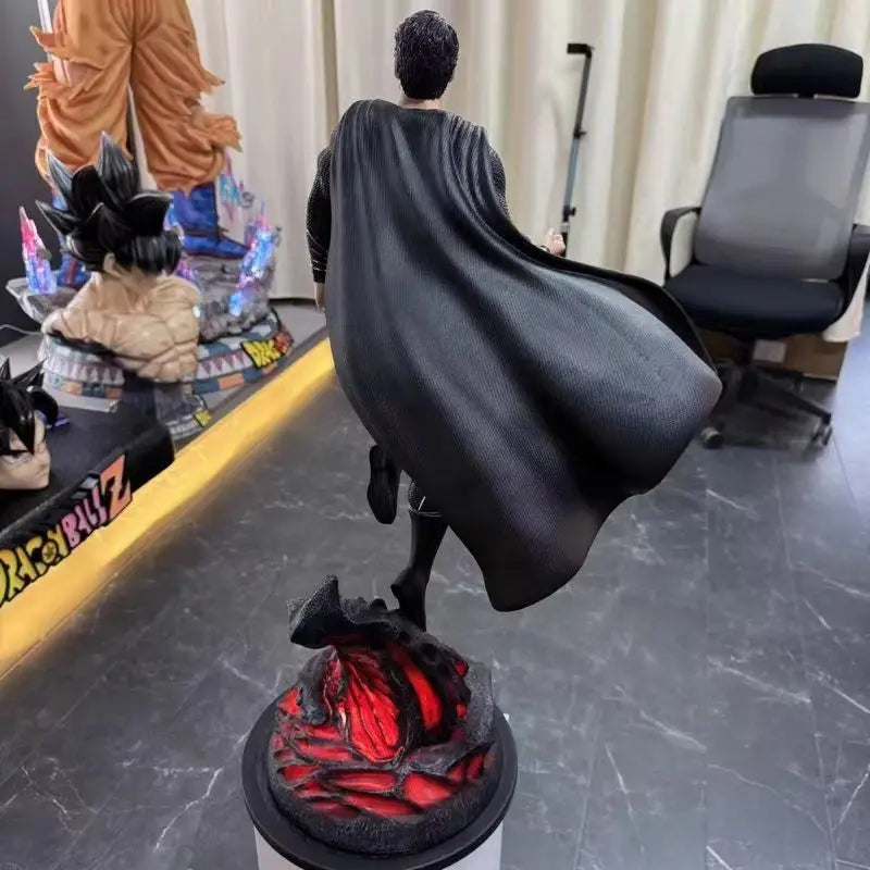 Justice League Black Superman 1/4 Large Size Action Figure Statue Iron Man Full Body Toy for Living Room Trending Plaything