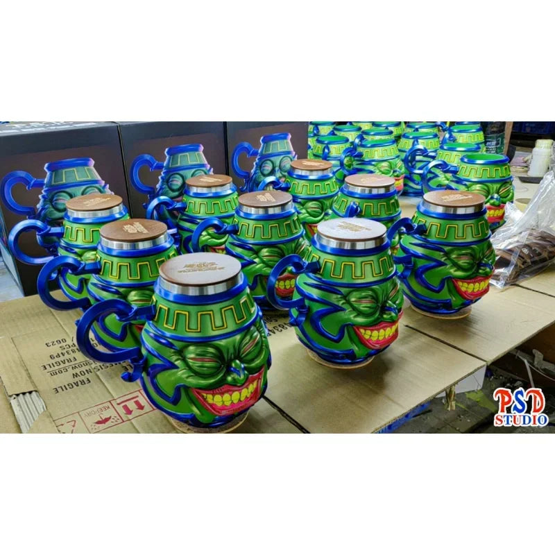 19cm Yu-gi-oh! Duel Monsters Pot Of Greed Anime Action Figure Statue Ornament Cup Model Garage Kit Doll Toys Gift Cool