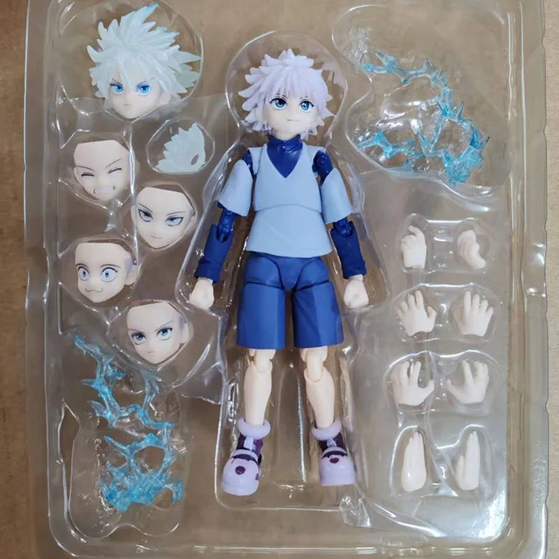 New High Quality Shf Hunter×Hunter Anime Killua Zoldyck Gon·Freecss Figures Statue Collection Movable Model Doll Set Toy Gift