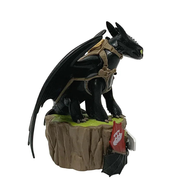 Beast Kingdom Dragon Taming Master Night Evil Dinosaur Toothless Boy Toothless Boy Doll Model Desktop Ornament
