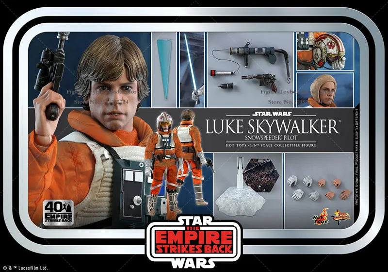 HOTTOYS HT MMS585 1/6 Scale Luke Skywalker 40 Anniversary Action Figure Star Wars Series Mini Delicate 12" Full Set Hobby Model