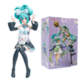 20CM Anime Hatsune Miku X Cinnamoroll Figure Anime Peripheral Collectible Models Decorative Decorations Children Kawaii Gift