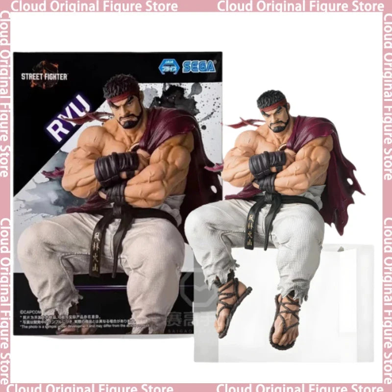 In Stock 100% Original SEGA Street Fighter 6 Ryu Hoshi SF Anime Figure Toys PVC Model Collection Noodle Stopper Action Doll Gift