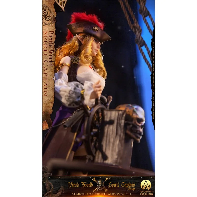 WAR STORY TOYS Original WS018 Elf Captain - Elsa Pirate Ship Light Platform Mobile Doll Model Handmade Toy Gift Collection Spot