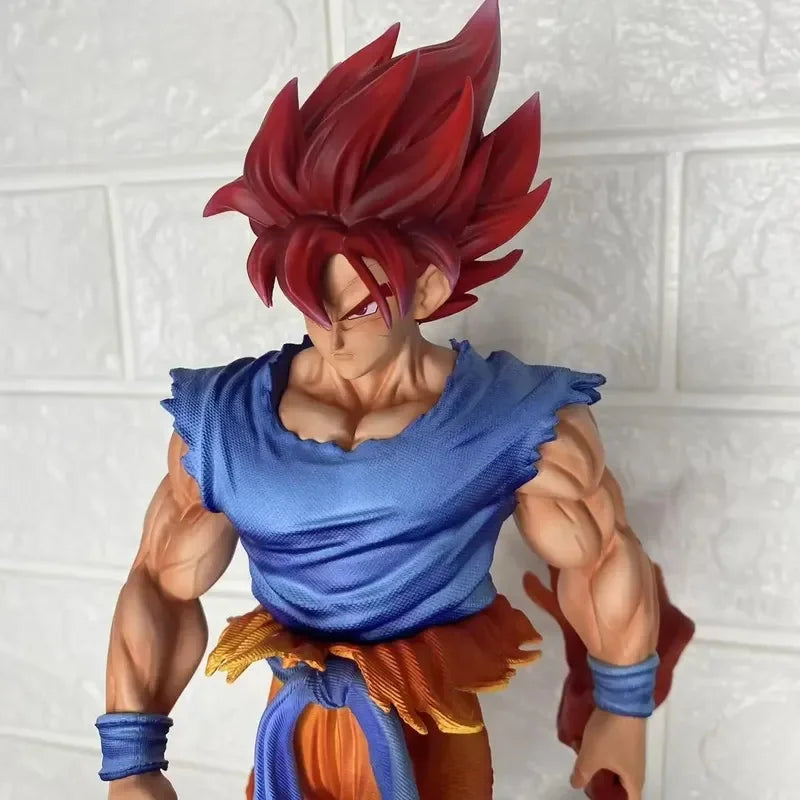 Jt Goku Statue Dragon Ball Z Super Saiyan Goku Figure Replace Head Led Base  Model Toy Gifts Luminous Statue Anime Toy Ornament
