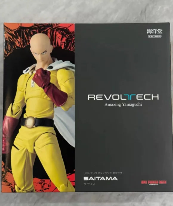 In Stock 100% Kaiyodo1/12 Revoltech Amazing Yamaguchi One Punch Man Saitama Genos PVC Anime Action Figures Model Toy