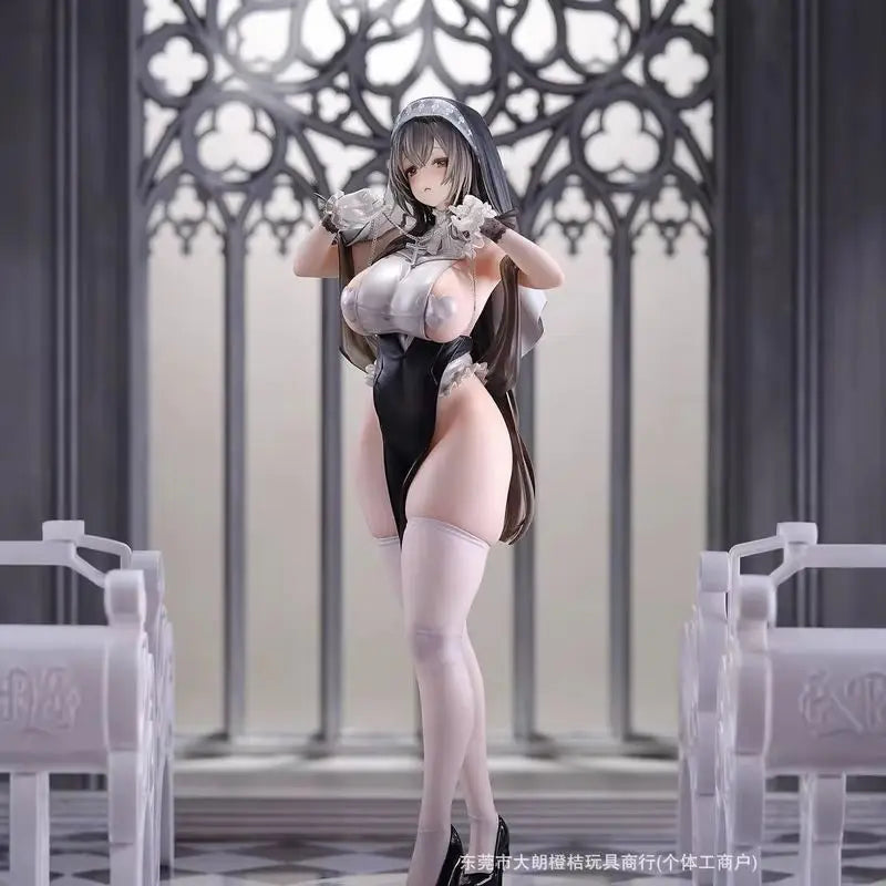 28cm Pure Vibrastar Seishori Pray Sister Girl Hard Anime Fiugre Pvc Action Figure Model Statue Model Collection Toys Doll Gifts