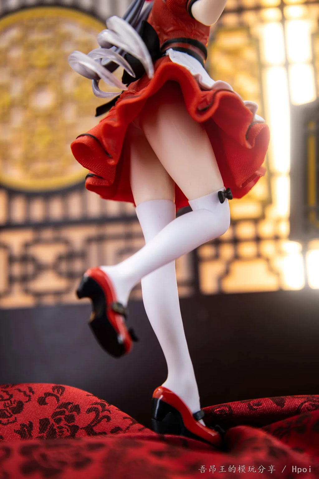 21CM Anime Vsinger Luo Tianyi Coreful Figure Maid ver Red Cheongsam Maid Outfit Anime Model Toy Gift Collection Action Figure