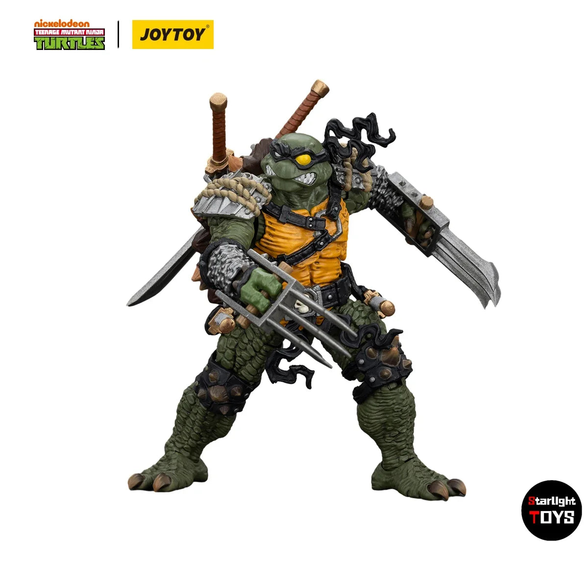 JOYTOY 1/18 Action Figure TMNT Krang Slash Tokka Model Toy Gifts