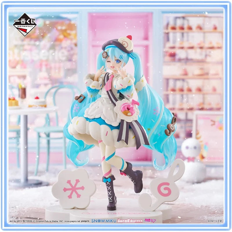 BANDAI Original Ichiban Kuji SNOW MIKU ALL STARS 2026 Action Figures Model Hobbies Collectible Desktop Decoration Boy Gift