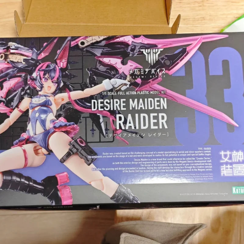 Genuine Kotobukiya Model Kits Megami Device Desire Maiden Raider Original Character Mobile Suit Girl Assembling Toys Collection
